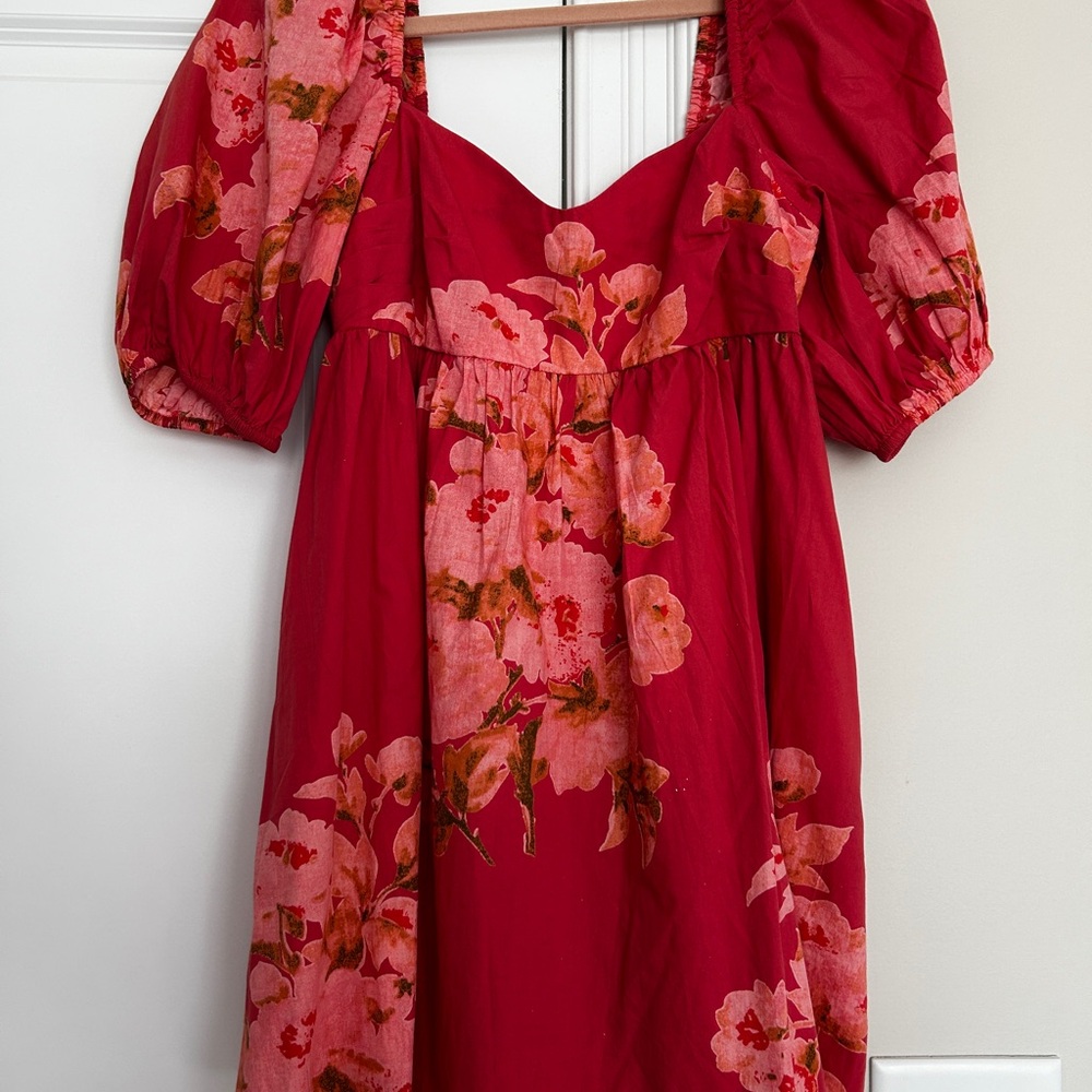 Floral Puff Sleeve Dress